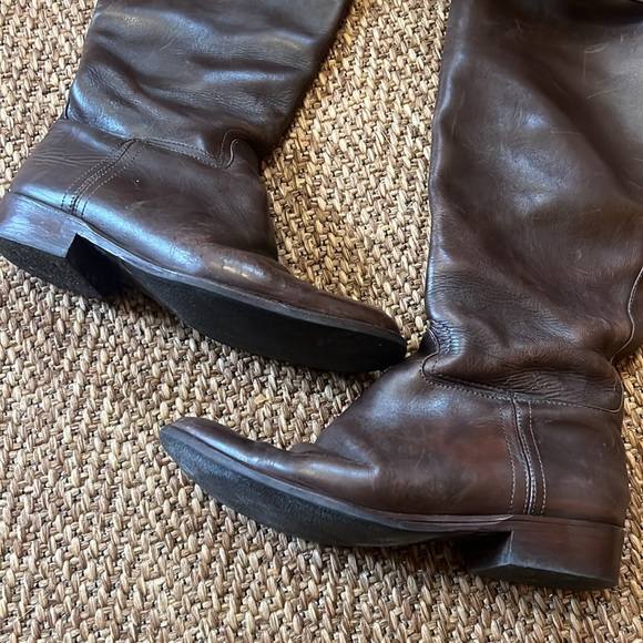 100% Authentic Brown leather Burberry riding boots Size 37 - Picture 8 of 8
